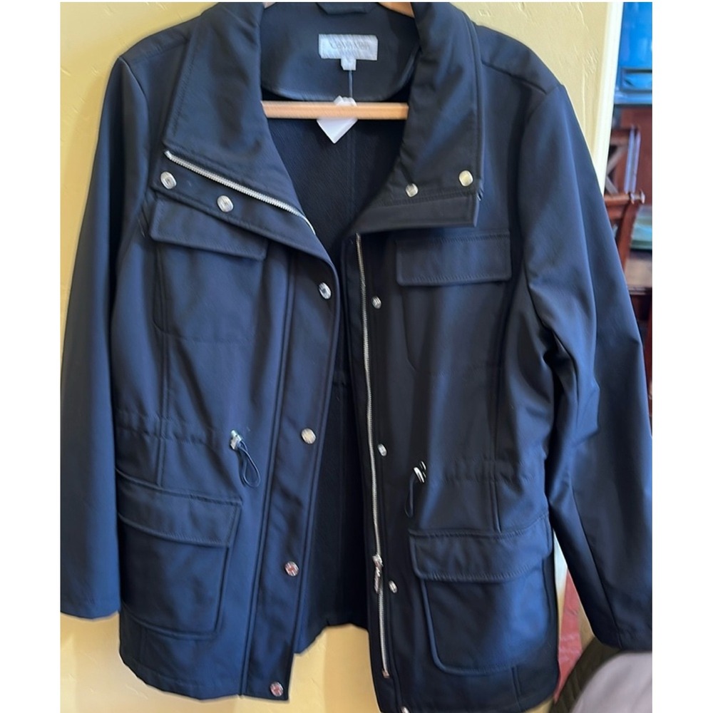 Calvin Klein Premium Jacket Anorak Utility Drawstring Black XL